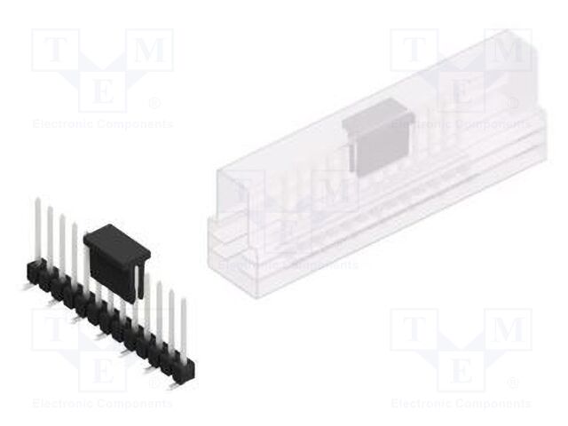 Connector: pin strips; pin header; male; PIN: 13; 2.54mm; SMT; 1x13
