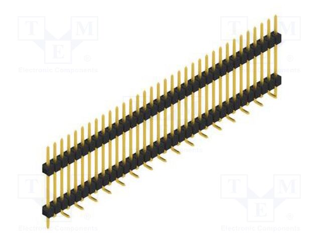 Connector: pin strips; pin header; male; PIN: 34; 2.54mm; SMT; 1x34