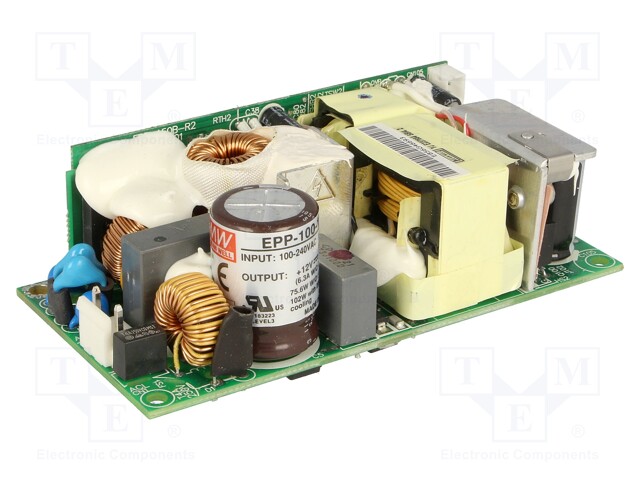 Power supply: switched-mode; 100W; 127÷370VDC; 90÷264VAC; OUT: 1