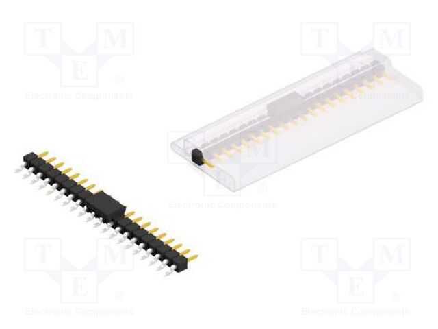 Connector: pin strips; pin header; male; PIN: 20; 2.54mm; SMT; 1x20