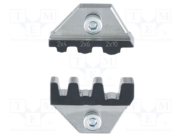 Crimping jaws; TWIN