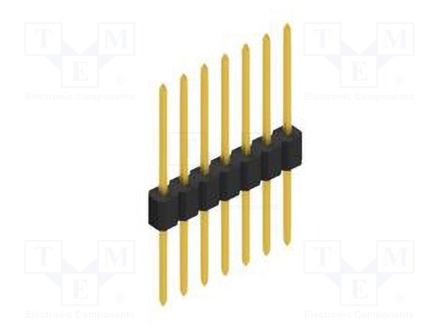 Connector: pin strips; pin header; male; PIN: 7; 1.27mm; THT; 1x7