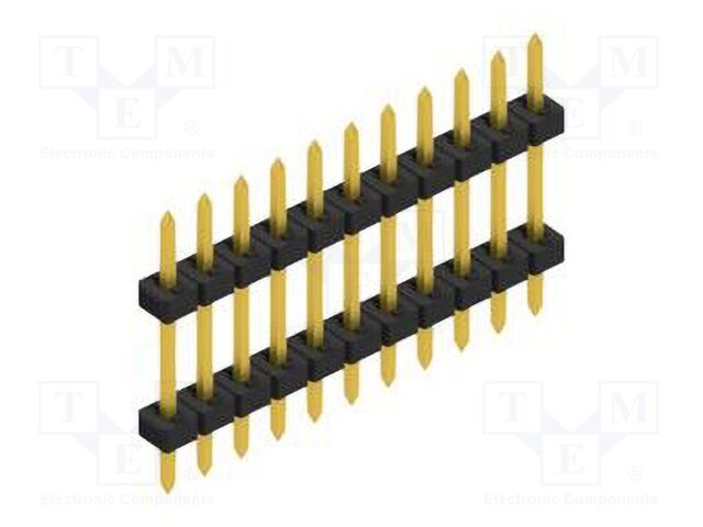 Connector: pin strips; pin header; male; PIN: 11; 2mm; THT; 1x11