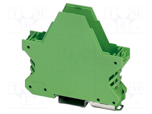 Enclosure base; green; UL94V-0; ME 22,5; for DIN rail mounting