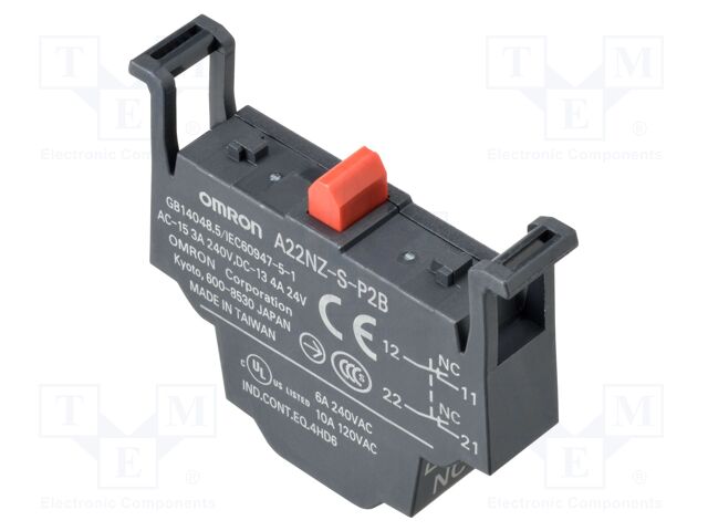 Contact block; 22mm,30mm; A22NZ; push-in terminals