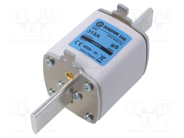 Fuse: fuse; 315A; 800VAC; gS; industrial; NH2