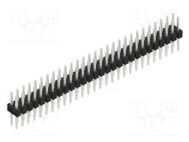 Connector: pin strips; pin header; male; PIN: 56; 2.54mm; THT; 2x28