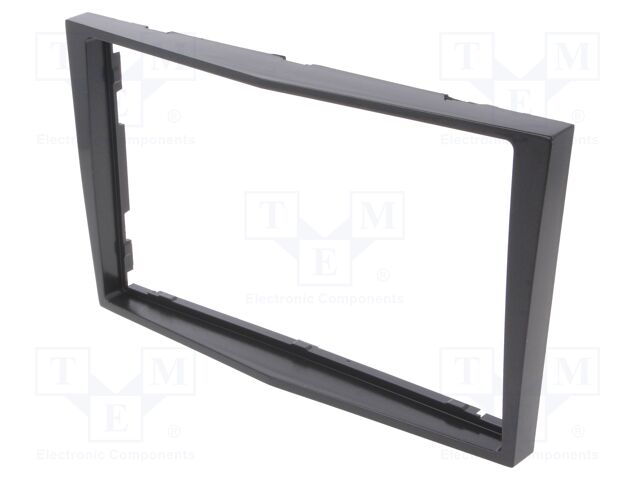 Radio frame; Opel; 2 DIN; grey gloss
