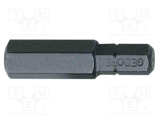 Screwdriver bit; hex key; HEX 12mm; 5/16"; Overall len: 30mm