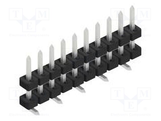 Connector: pin strips; pin header; male; PIN: 10; 2mm; SMT; 1x10