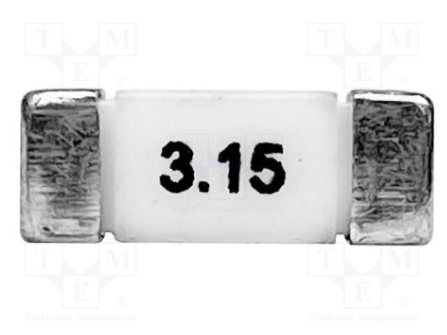 Fuse: fuse; quick blow; 5A; 350VAC; 500VDC; soldered,SMD; ceramic