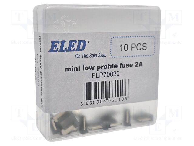 Fuse: fuse; 2A; 58VDC; automotive; 10.9mm; 10.9x3.8x8.73mm