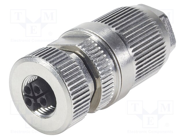 M12 Power IDC female L-coded w/o FE