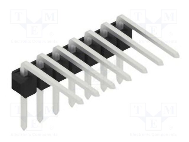 Connector: pin strips; pin header; male; PIN: 7; 2.54mm; THT; 1x7