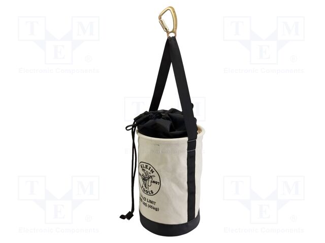 Bag; tool case; black,natural; fabric; Ø305x432mm; 45.4kg
