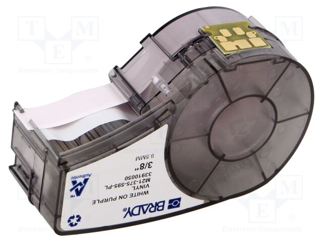 Tape; 9.53mm; 6.4m; purple; Character colour: white; self-adhesive