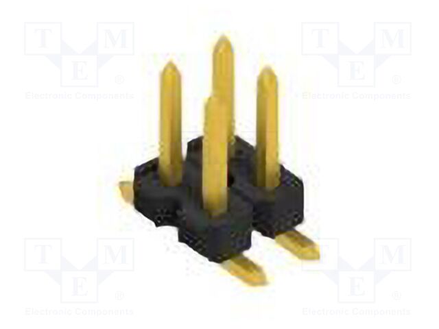 Connector: pin strips; pin header; male; PIN: 4; 2.54mm; SMT; 2x2