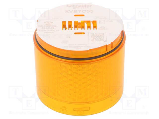 Module: light signaller; orange; LED; 24VDC; 24VAC; IP66