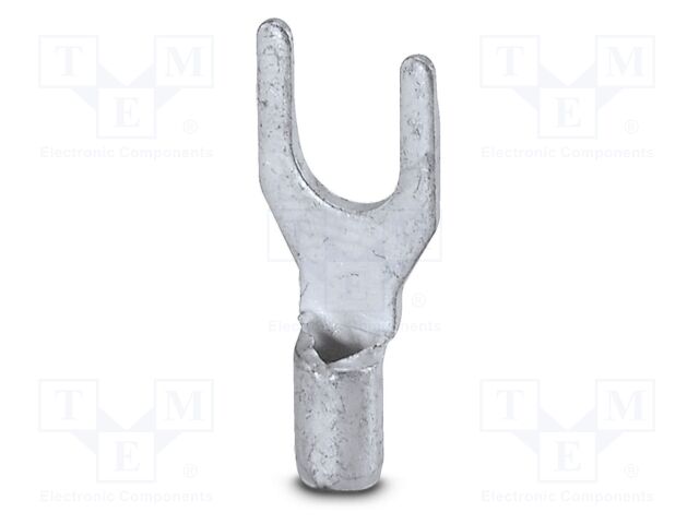 Non-insulated; Body: silver; Tip: fork