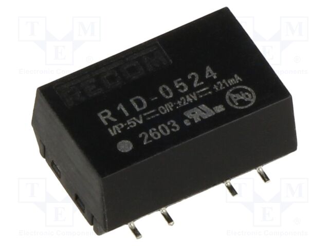 Converter: DC/DC; 1W; Uin: 4.5÷5.5V; Uout: 24VDC; Uout2: -24VDC; SMD