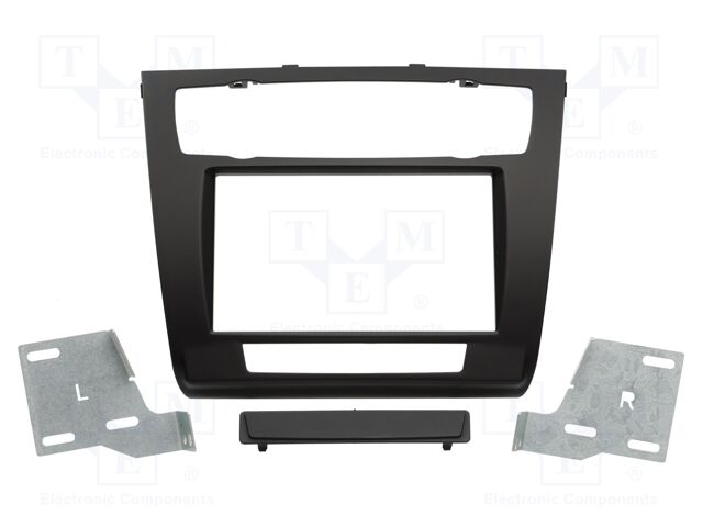 Radio frame; BMW; 2 DIN; black