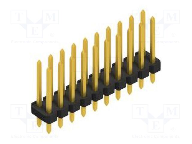 Connector: pin strips; pin header; male; PIN: 20; 2.54mm; THT; 2x10