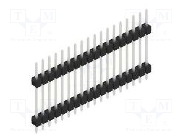 Connector: pin strips; pin header; male; PIN: 18; 2.54mm; THT; 1x18