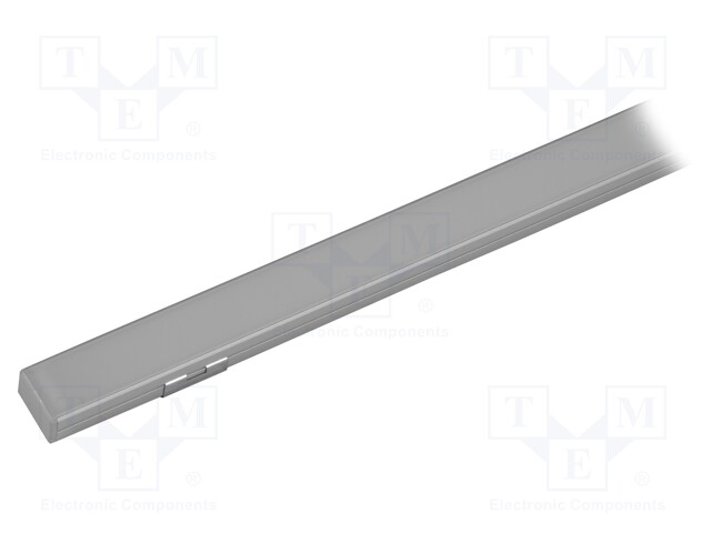 Profiles for LED modules; silver; L: 1m; SILER; aluminium