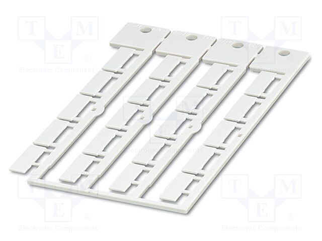 Marker label, plastic, plate with 20 labels