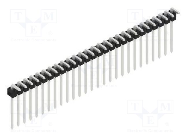 Connector: pin strips; pin header; male; PIN: 27; 2.54mm; THT; 1x27