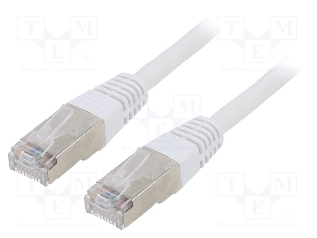 Patch cord; F/UTP; 6; stranded; CCA; PVC; grey; Len: 15m; 26AWG
