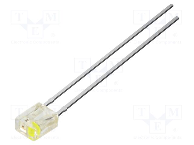 LED; white,red; rectangular; 2x3x4mm; bipolar; 750mcd; 100°; 20mA