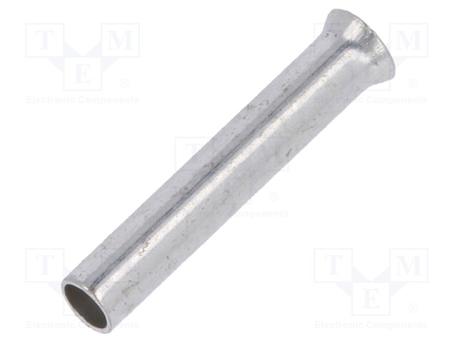 Bootlace ferrule; non-insulated; copper; 1mm2; 10mm; tinned