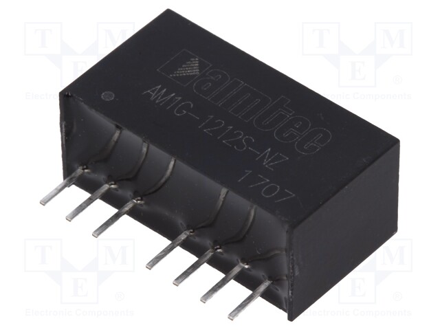Converter: DC/DC; 1W; Uin: 9÷18V; 12VDC; Iout: 83mA; SIP8; 4.9g