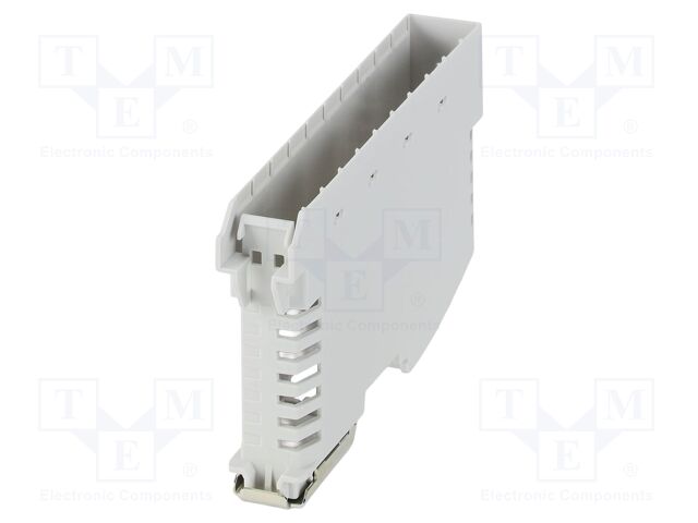 Enclosure base; grey; UL94V-0; ME-IO 18,8; for DIN rail mounting