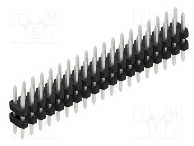Connector: pin strips; pin header; male; PIN: 38; 2mm; THT; 2x19