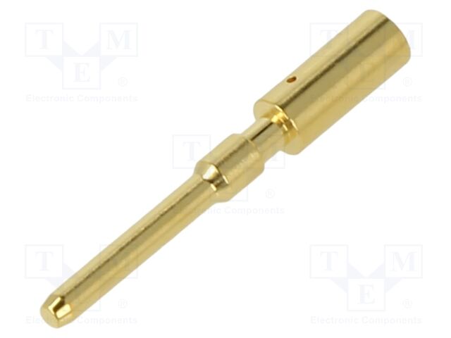 Contact; male; M12 Power; crimped; for cable