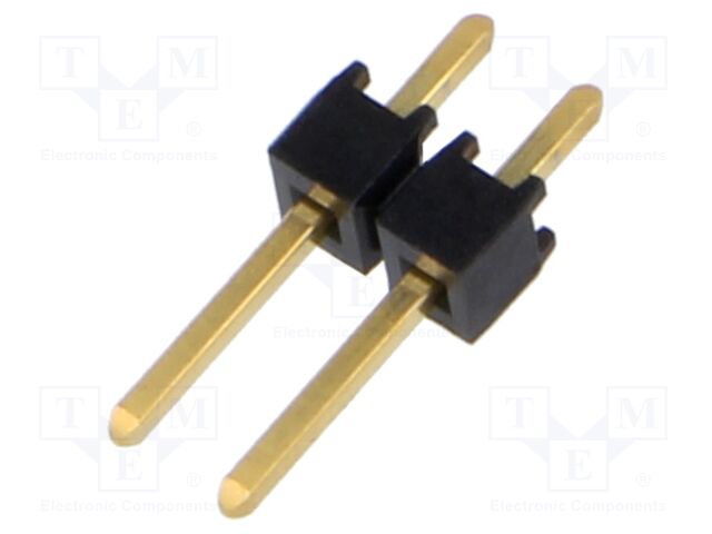 Connector: pin strips; pin header; male; PIN: 2; straight; 2.54mm