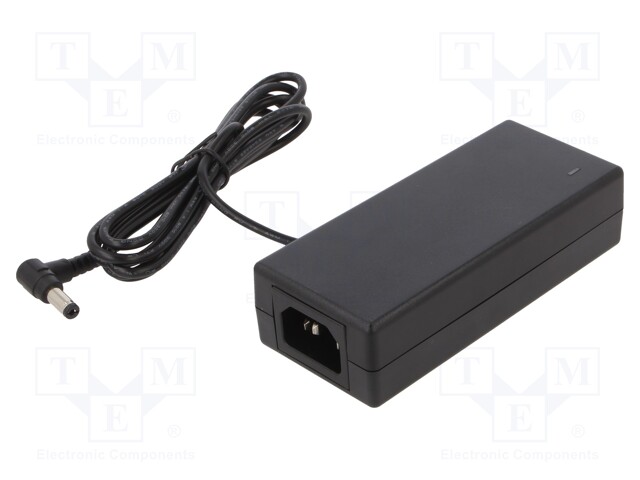 Power supply: switched-mode; 48VDC; 1.5A; Out: 5,5/2,1; 70W; 91%