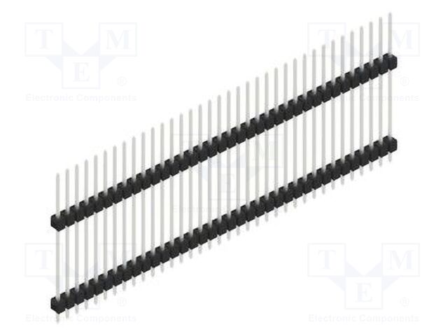 Connector: pin strips; pin header; male; PIN: 36; 2.54mm; THT; 1x36