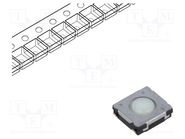 Microswitch TACT; SPST; Pos: 2; 0.02A/15VDC; SMT; none; 1N; 2mm