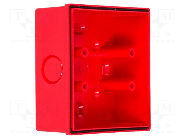Signallers accessories: base; red; Series: FD40/SD40; IP65