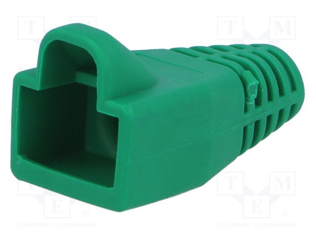 RJ45 plug boot; 6mm; Colour: green