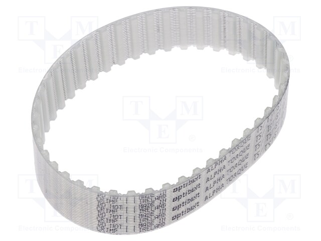 Timing belt; T5; W: 16mm; H: 2.2mm; Lw: 280mm; Tooth height: 1.2mm