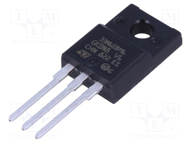 Transistor: N-MOSFET; 600V; 16A; Idm: 80A; 35W; TO220FP