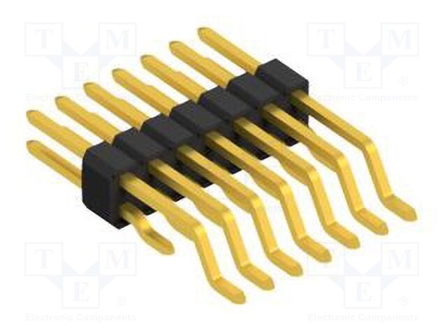 Connector: pin strips; pin header; male; PIN: 14; 1.27mm; SMT; 2x7