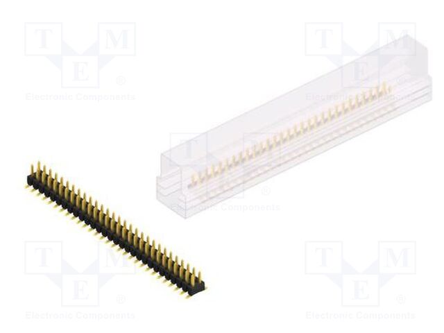 Connector: pin strips; pin header; male; PIN: 58; 2.54mm; SMT; 2x29