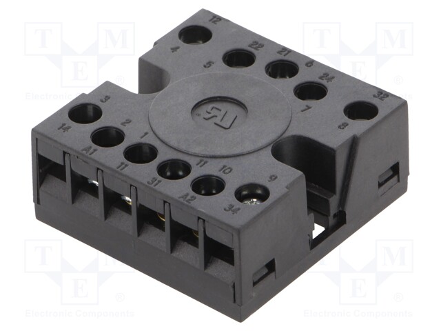 Relays accessories: socket; PIN: 11; panel; Leads: screw terminals