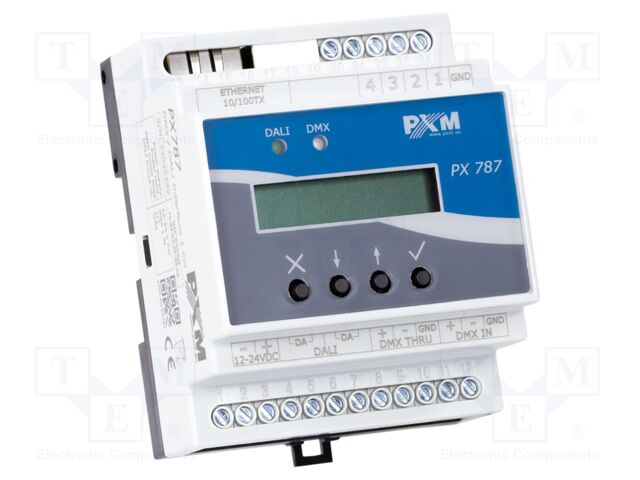 Converter DMX-DALI; DMX/DALI; 12÷24VDC; 70x86x60mm; 1W
