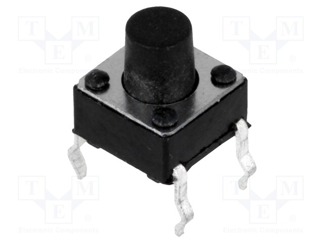 Microswitch TACT; SPST-NO; Pos: 2; 0.05A/12VDC; THT; none; 2.5N